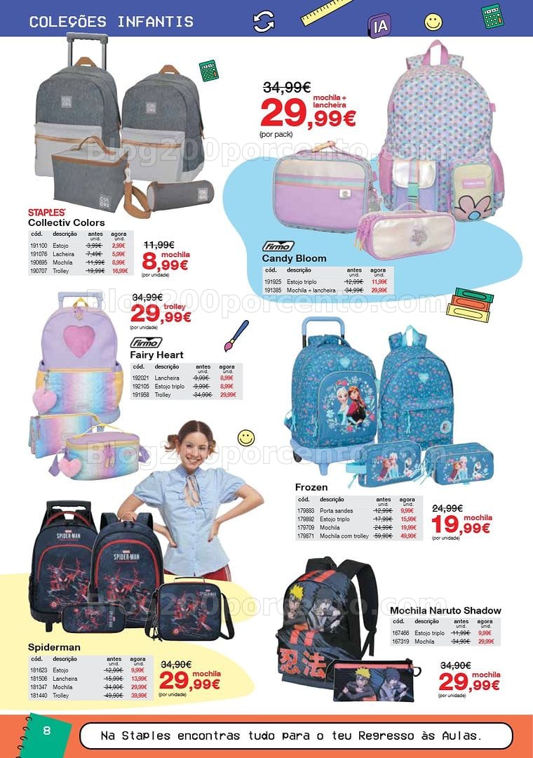 Antevisão Folheto STAPLES Regresso às Aulas Promoções de 17 agosto a 30 setembro